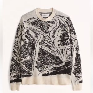 Abercrombie men’s ski map sweater
